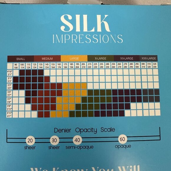 Silk Impressions Sheer Control Top Tights XXL Coffee Bean High Waisted 4-Pack - Picture 4 of 10